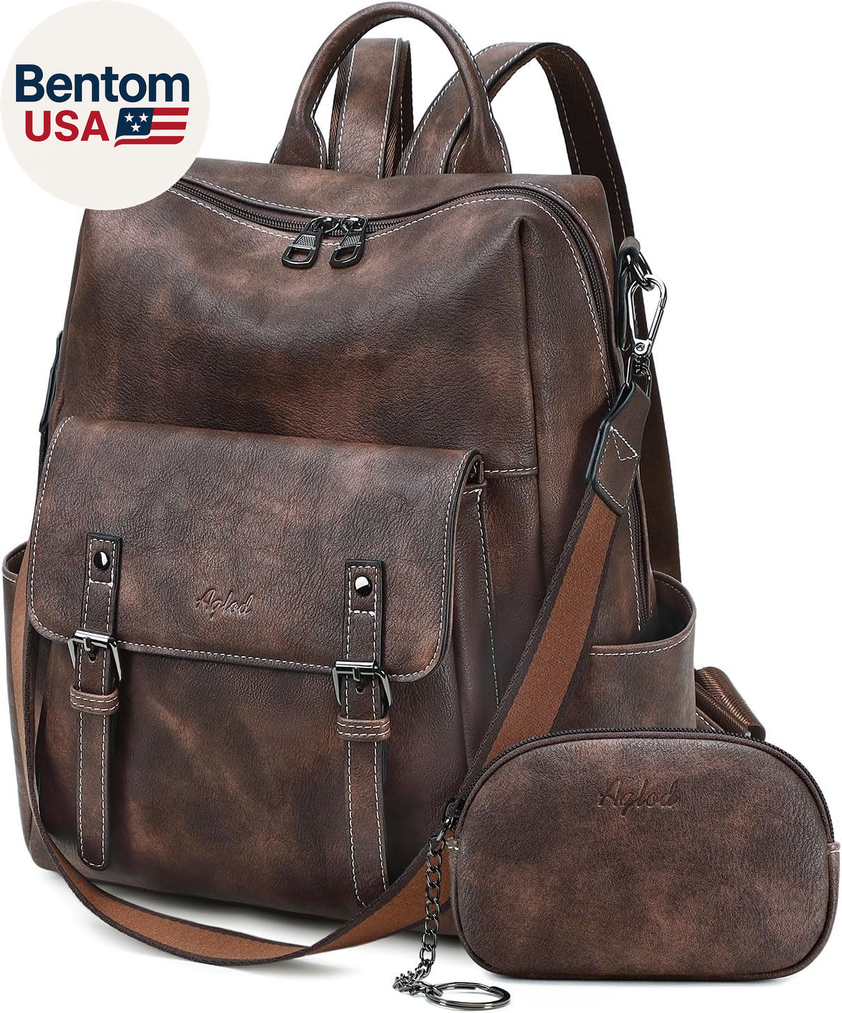 Backpack Purse for Women PU Leather Back Packs Designer Ladies Shoulder Bag Fash