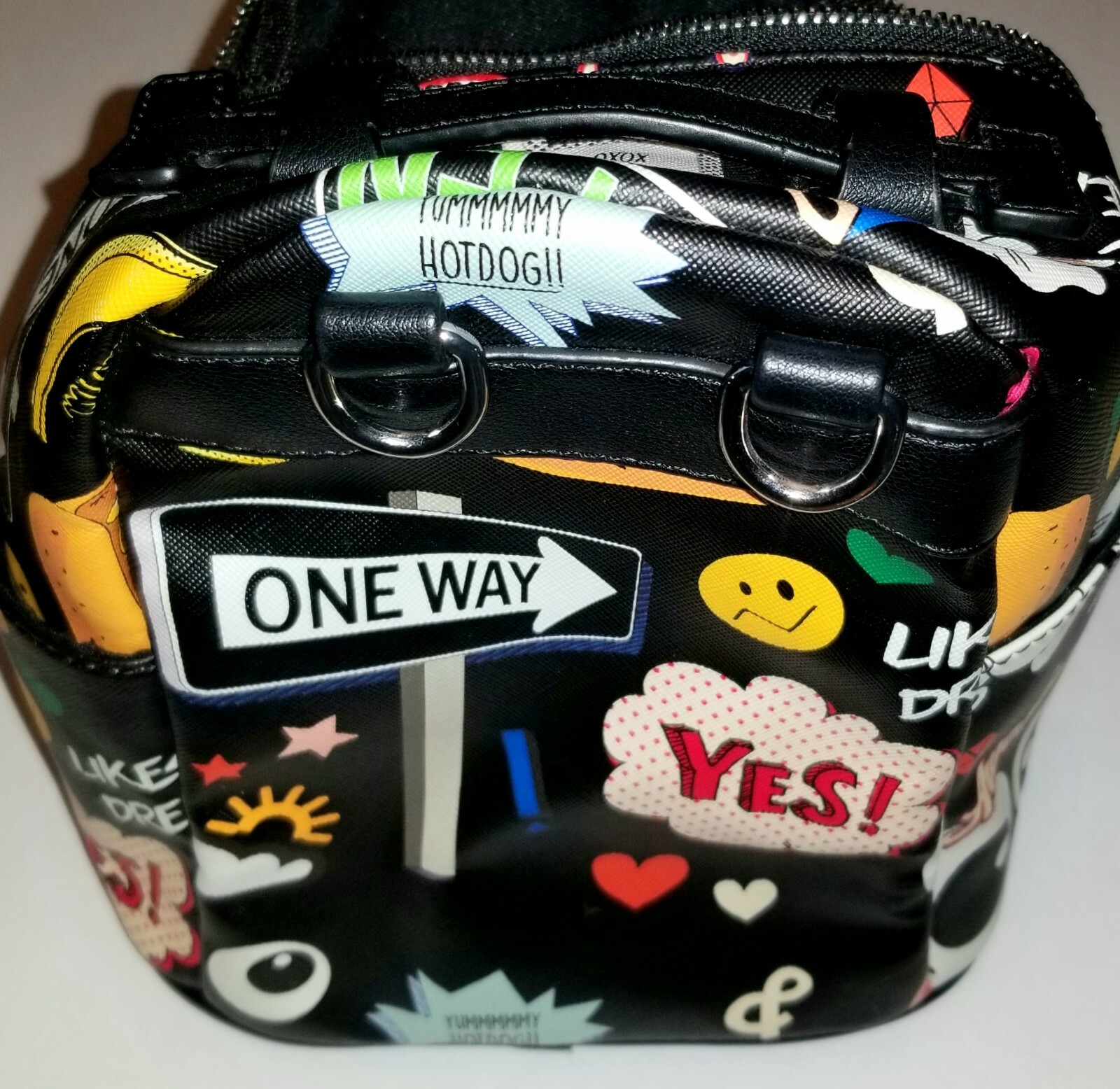 Dream Control Mini Backpack Bag Purse Comic Zippered Quote Side Pockets No Strap