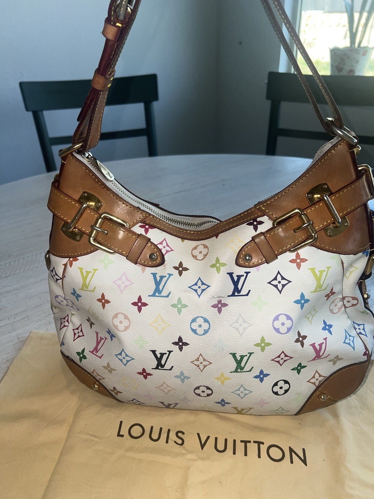 Louis Vuitton Greta Satchel Multicolor Monogram Canvas