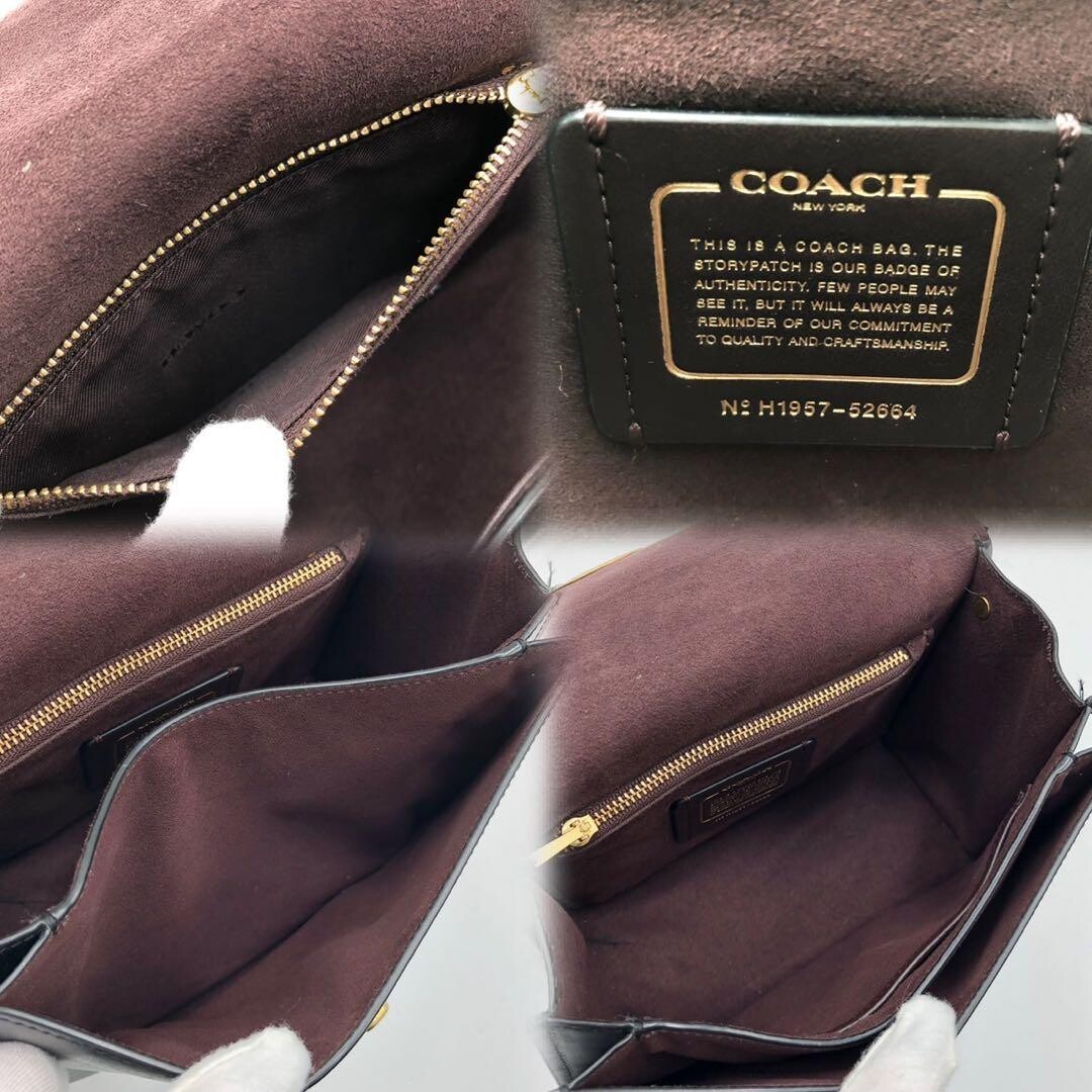 Coach Ergo Shoulder Bag Brown Leather Hobo Purse Vintage Gold Hardware 11.6in