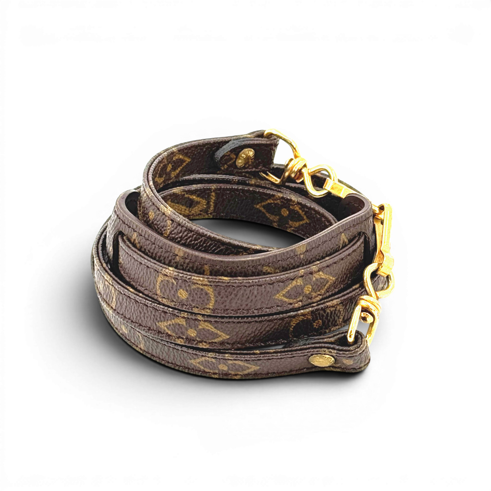 LOUIS VUITTON Shoulder Strap Monogram Canvas Non-Adjustable Crossbody