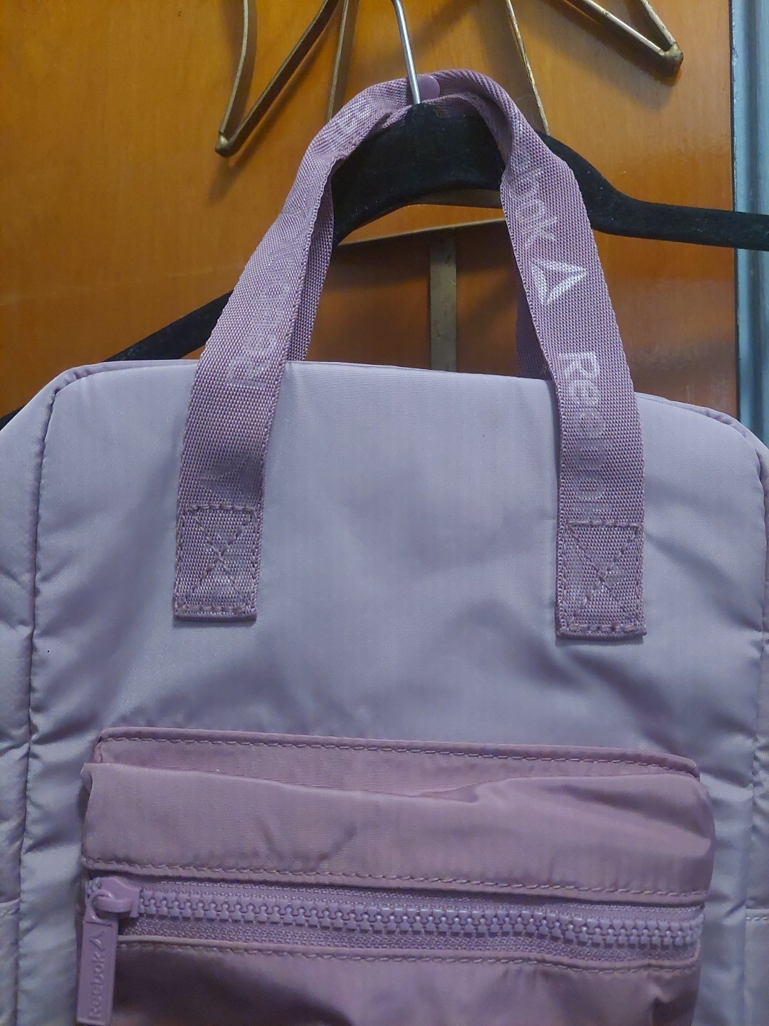 Reebok Smalk Mauve Pink Purple Zipper Close Backpack About 12x9x4