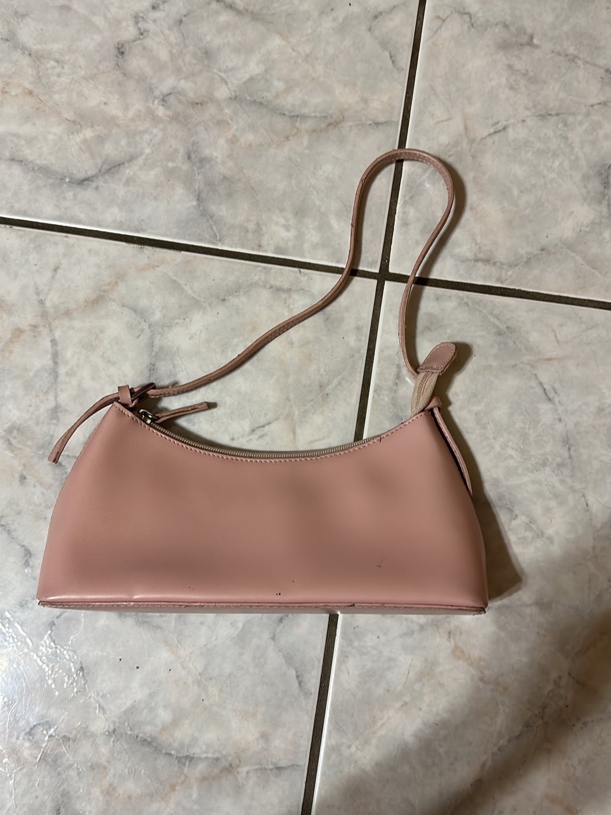 Pale pink Faux Leather No Name Brand Y2k purse Barbie