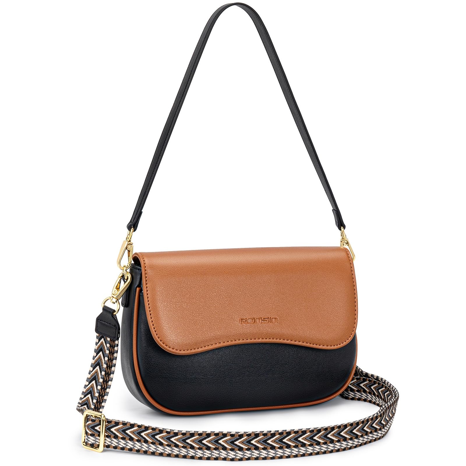 Shoulder Bag for Women with RFID Built-in Wallet, Trendy Underarm Bag Crossbo…