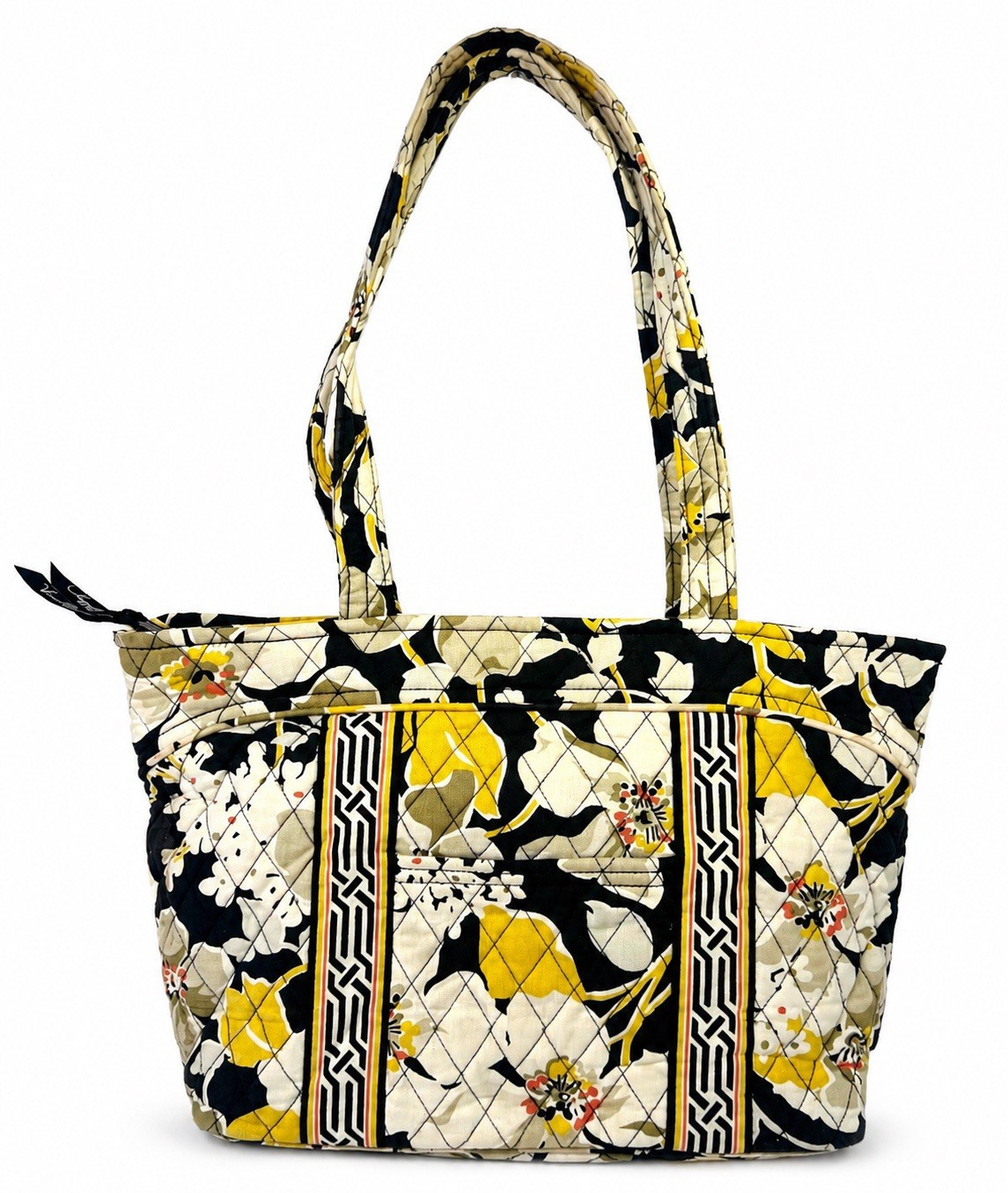 Vera Bradley Retired Dogwood Floral Quilted Tote Zip Shoulder Bag Women’s Purse