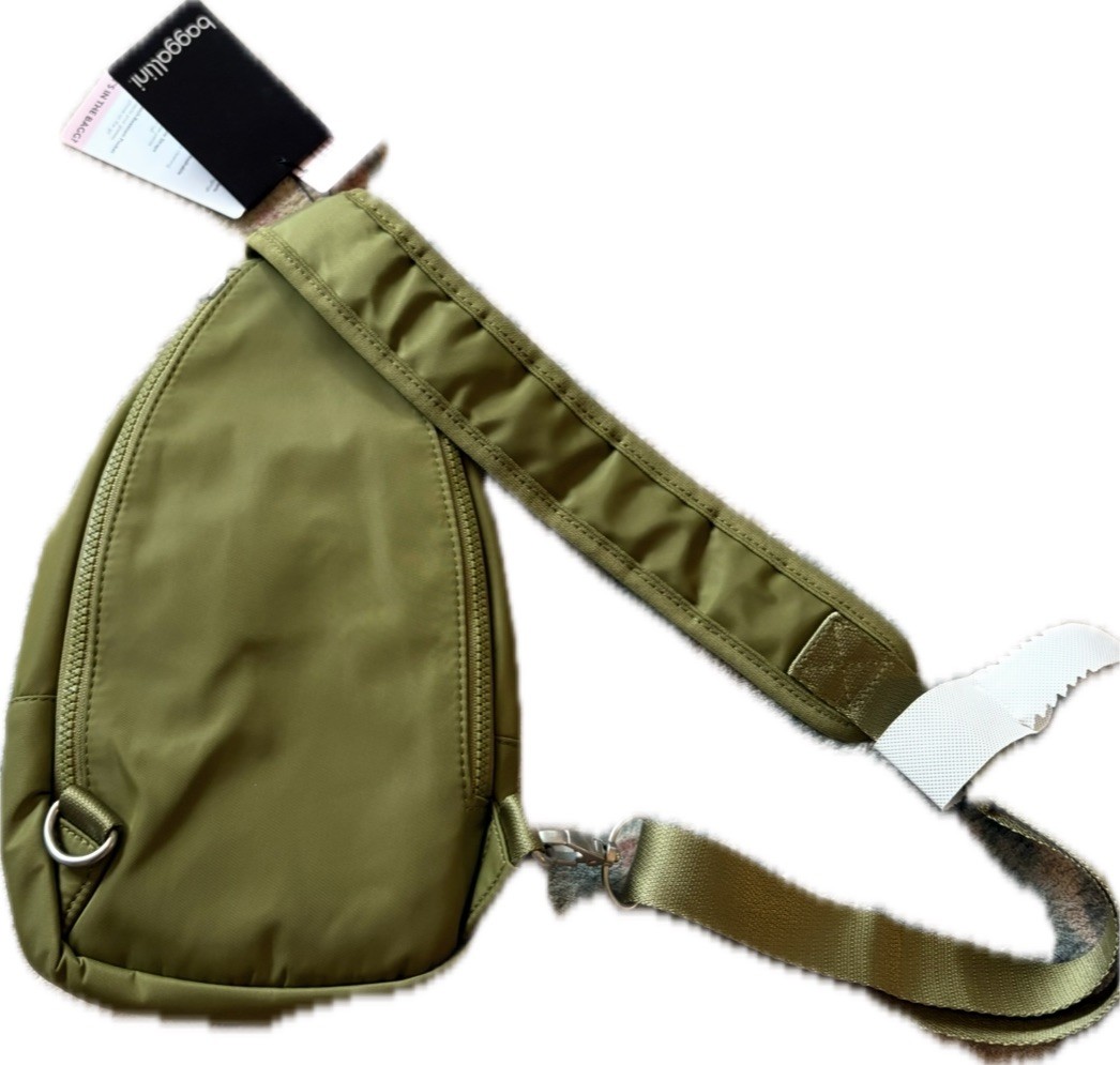 NWT~Baggallini CENTRAL PARK SLING Sage Twill ~ Brand New w/ Tags