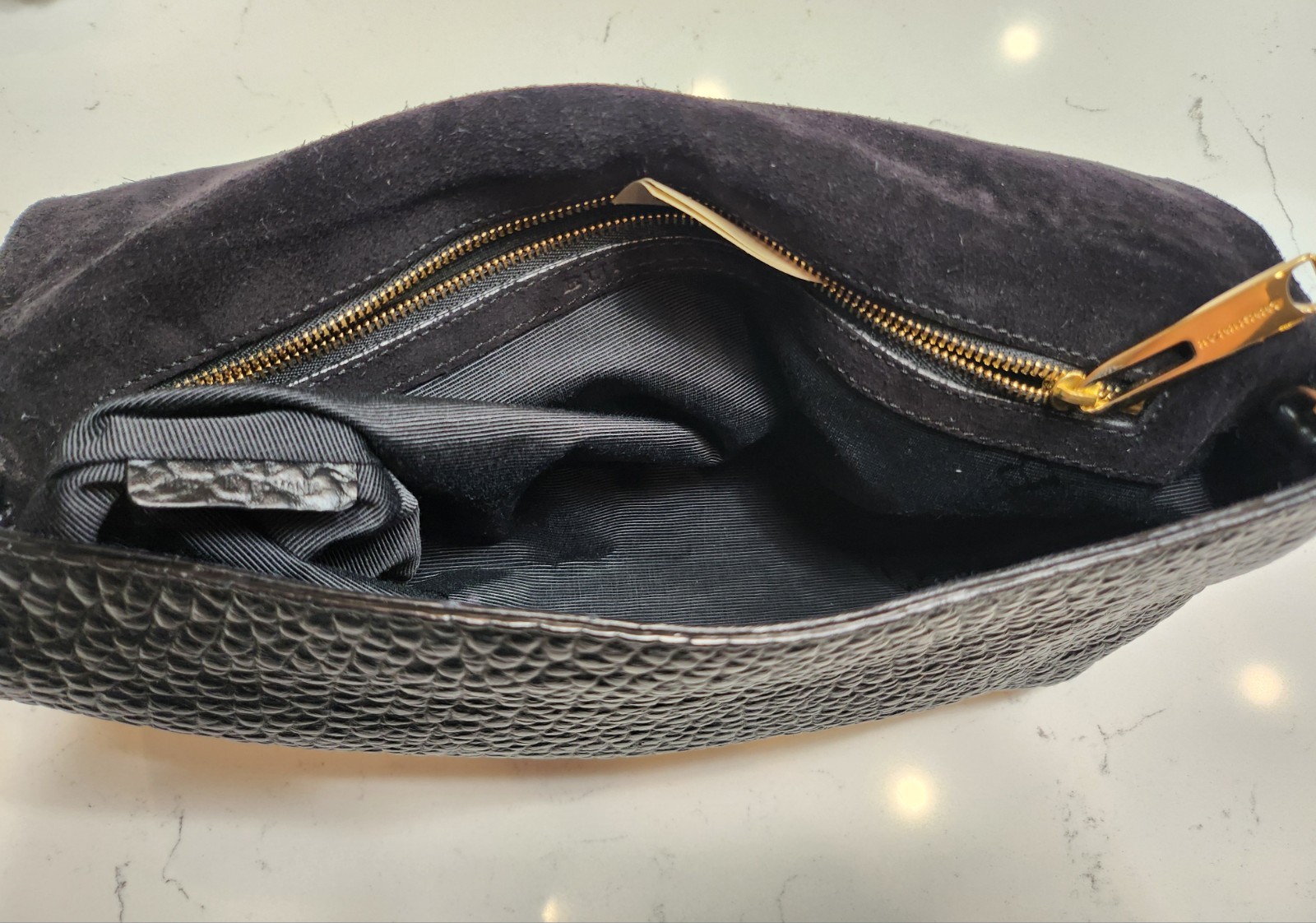 Burberry Mildenhall Black Grained Leather Chain Shoulder Bag
