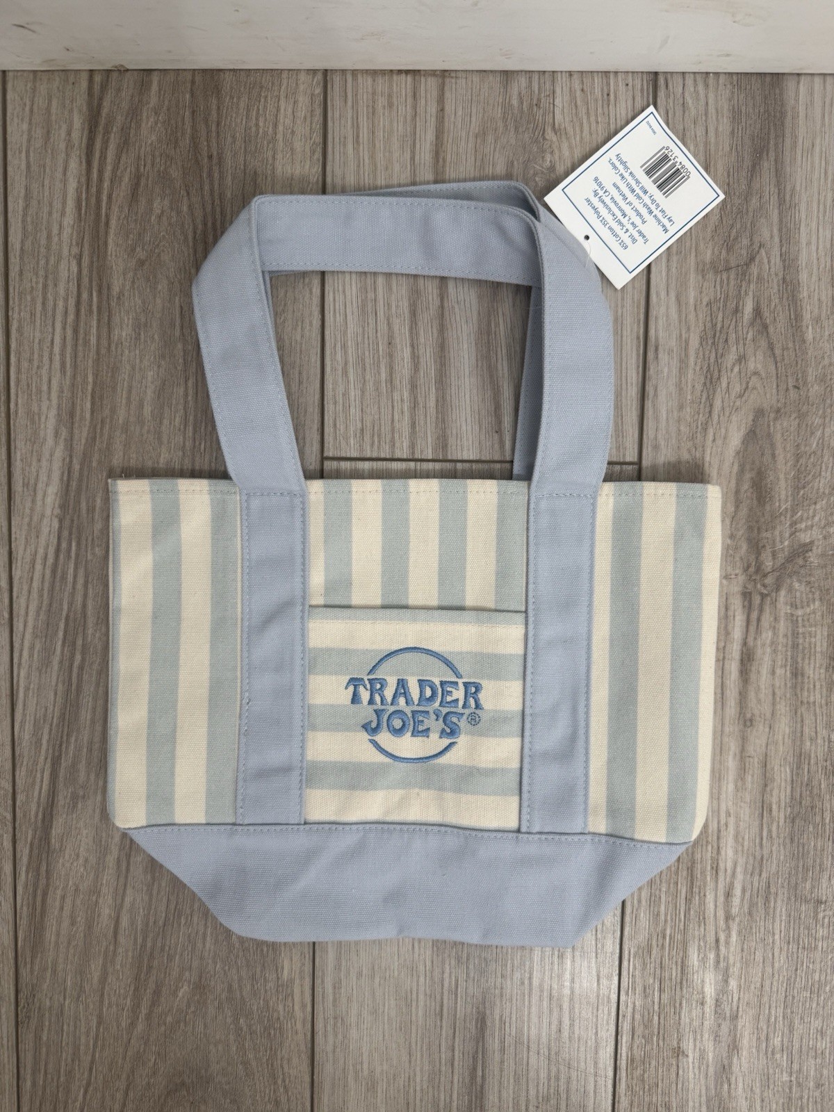 Trader Joes Mini Totes Striped Pastel Set Of 4 Brand New With Tags