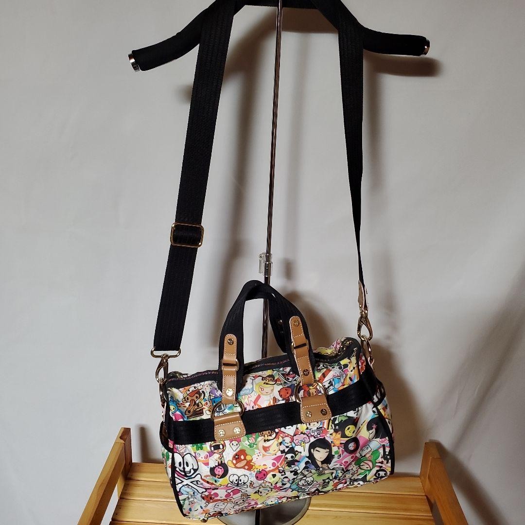 LeSportsac x Tokidoki Shoulder Bag Handbag Colorful Character All-over Print