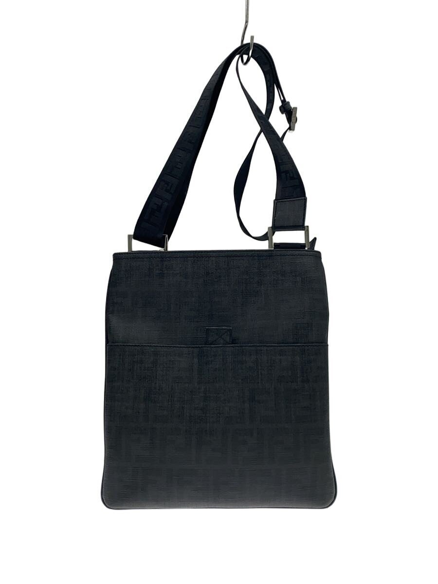 FENDI shoulder bag leather BLK all over pattern 7VA207