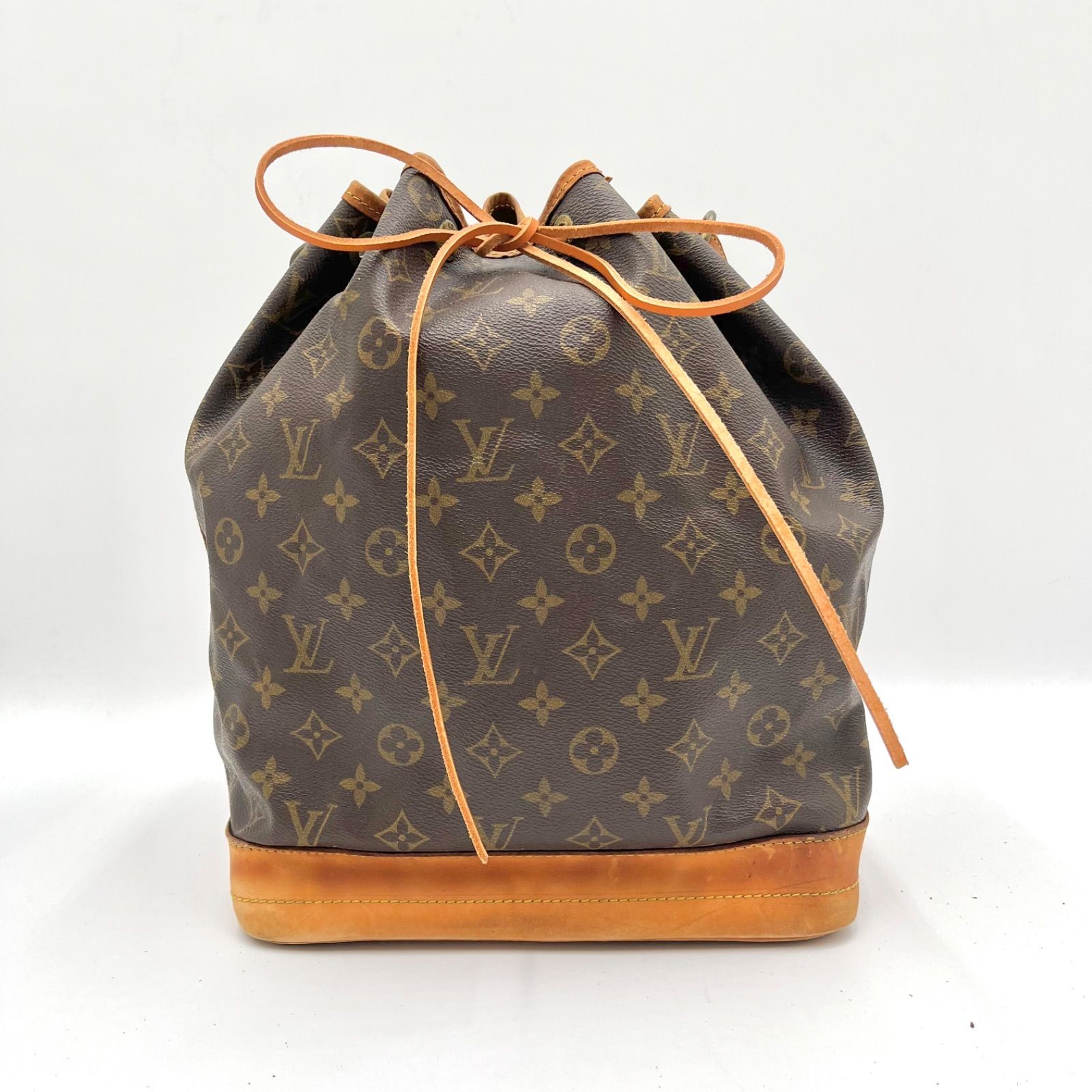 Auth LOUIS VUITTON Monogram Noe Drawstring Shoulder Bag M42224 2Y10028