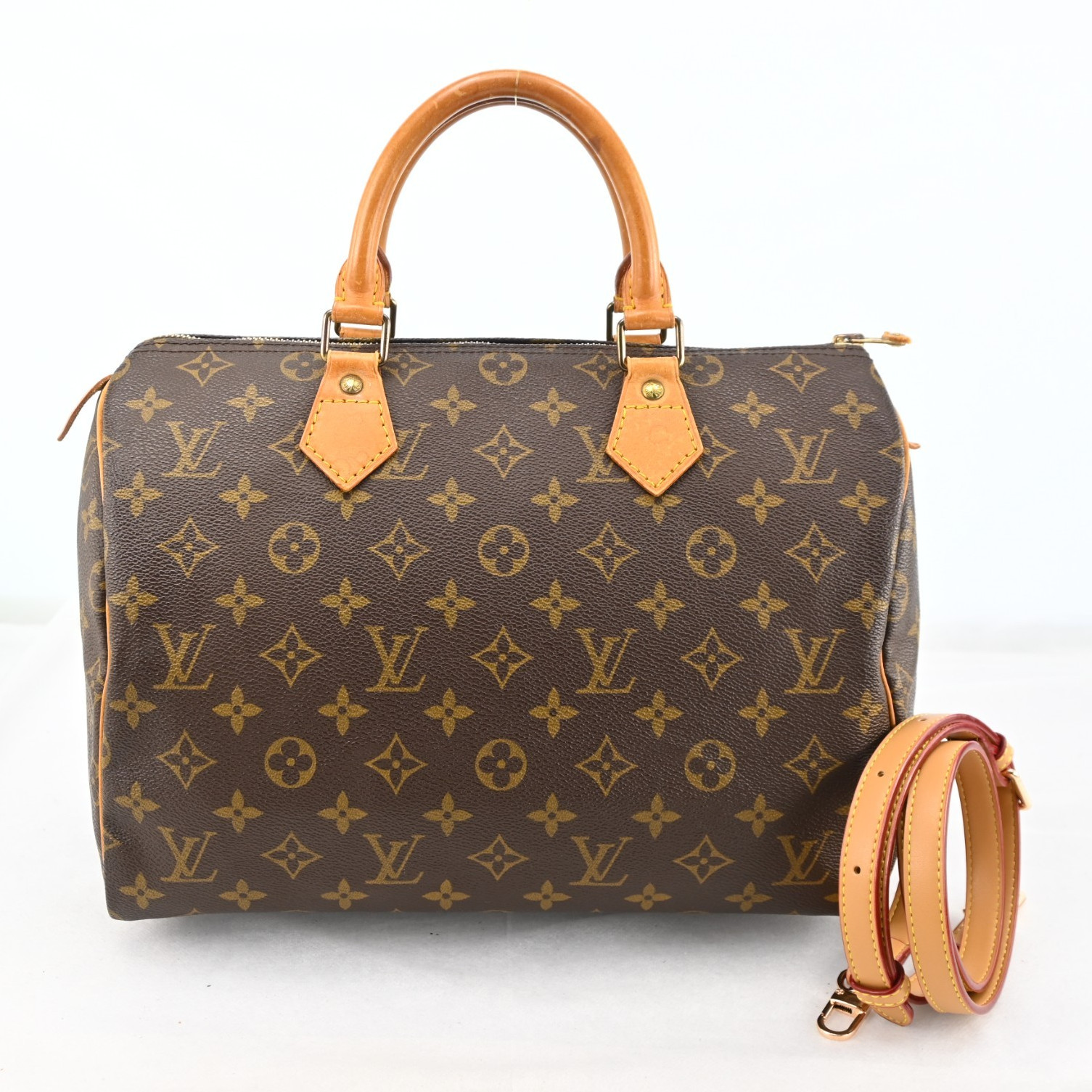 Auth LOUIS VUITTON Speedy 30 Monogram Handbag Monogram Canvas P5037YT805