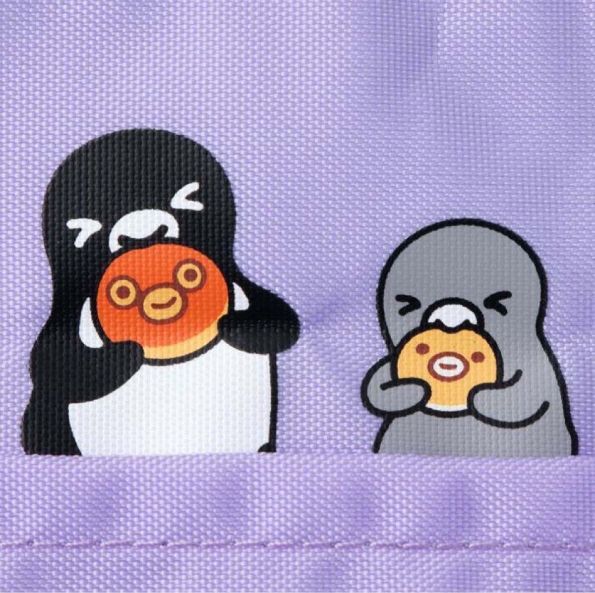 KINOKUNIYA Suica Penguin Foldable Insulated Tote Bag Purple Japan