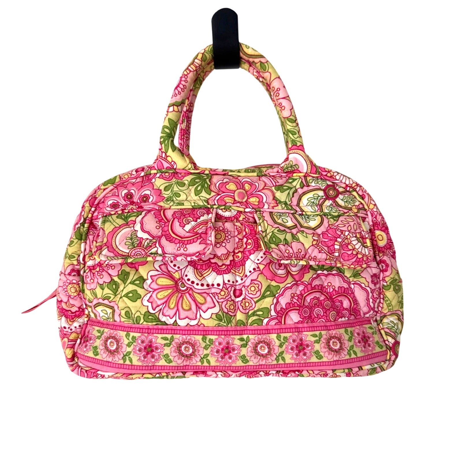 Vera Bradley Petal Pink Paisley Lola Bag Retired Classic Cotton