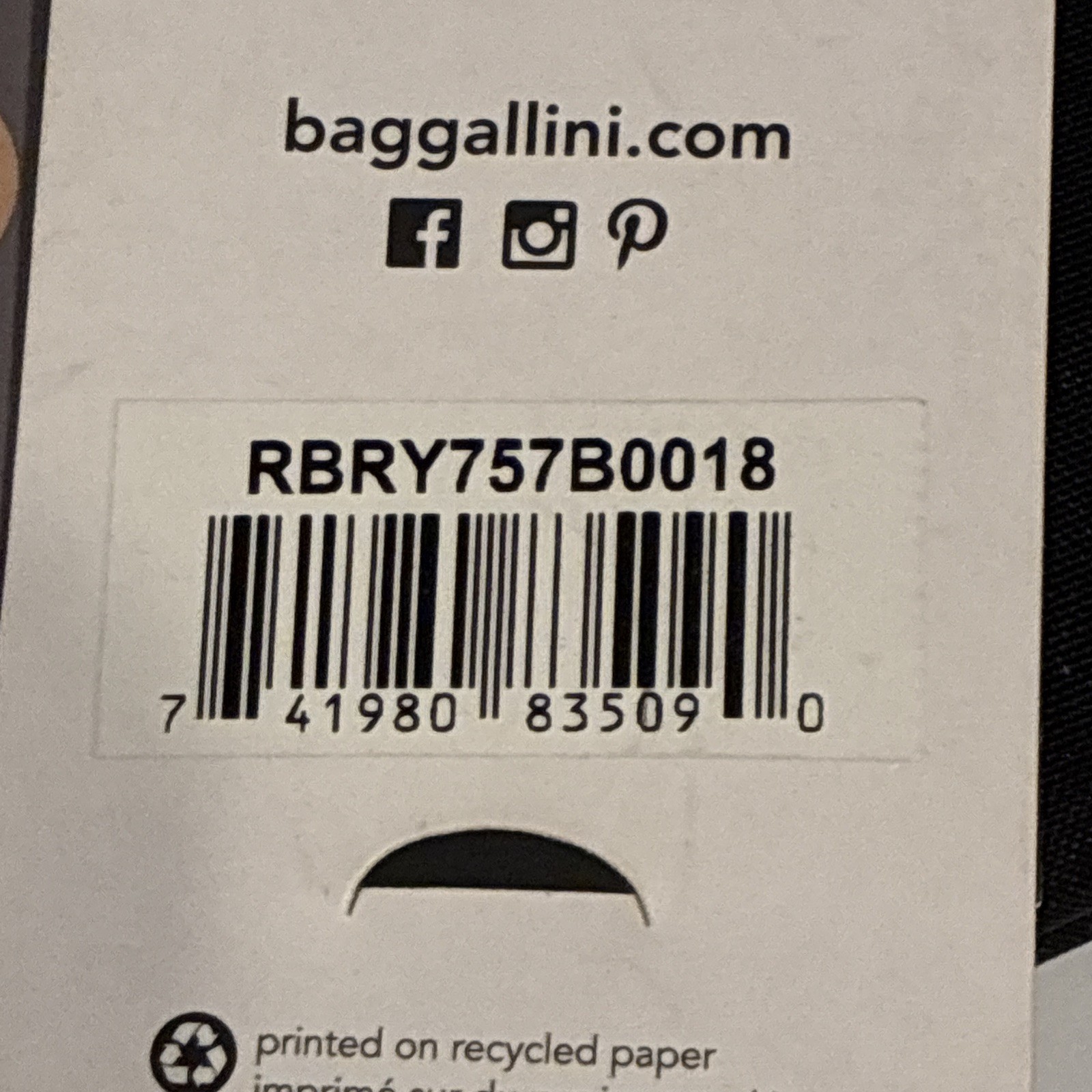 Baggallini RFID Bryant Pouch Portobello EUC – Black Crossbody Clutch $60MSRP
