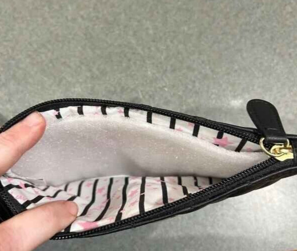 Betsey Johnson Wristlet Black Unicorn Cat Coin Purse Quilted Pouch Bag Set NWT