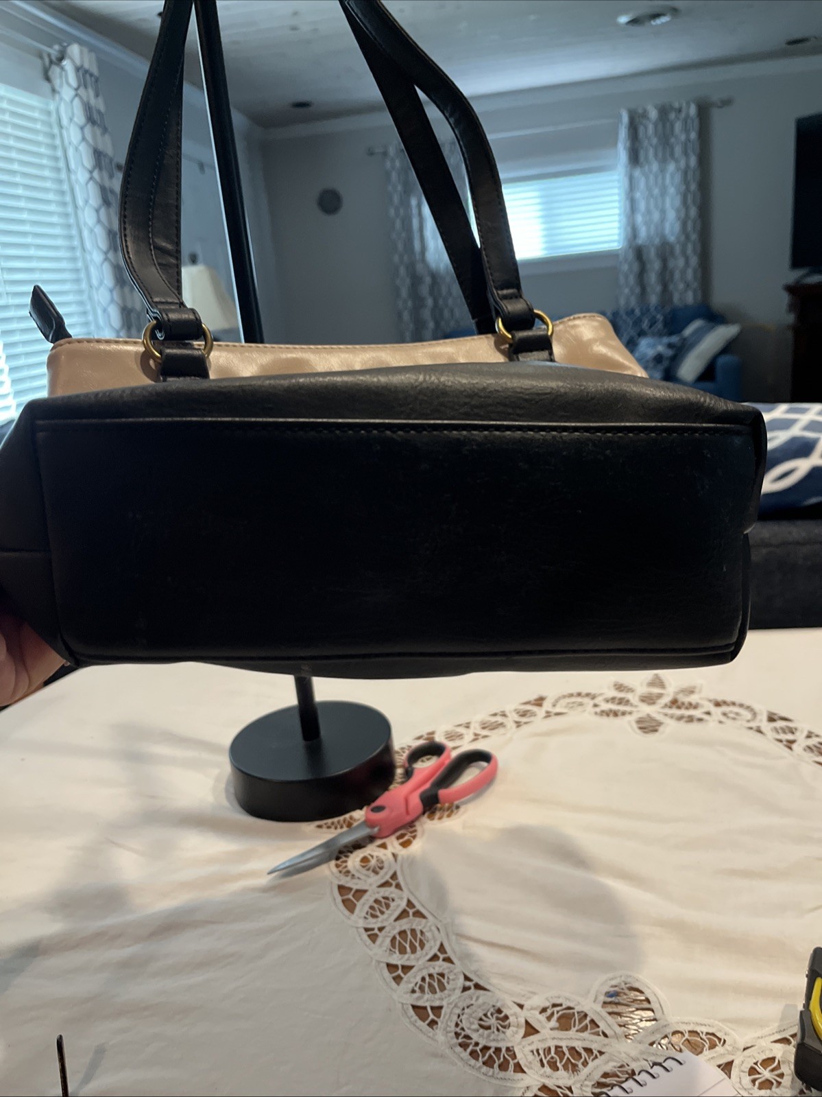 Stone & Co Tan And Black Shoulder Bag