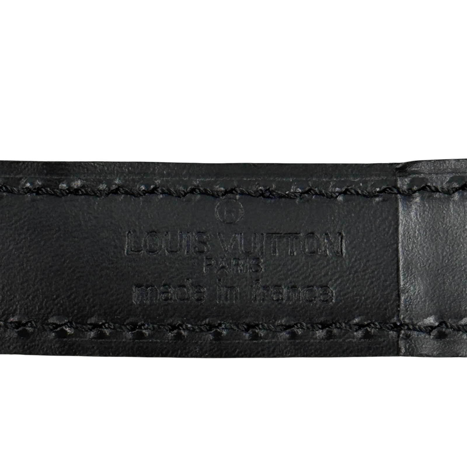LOUIS VUITTON Shoulder Strap Epi Leather Noir Black Adjustable