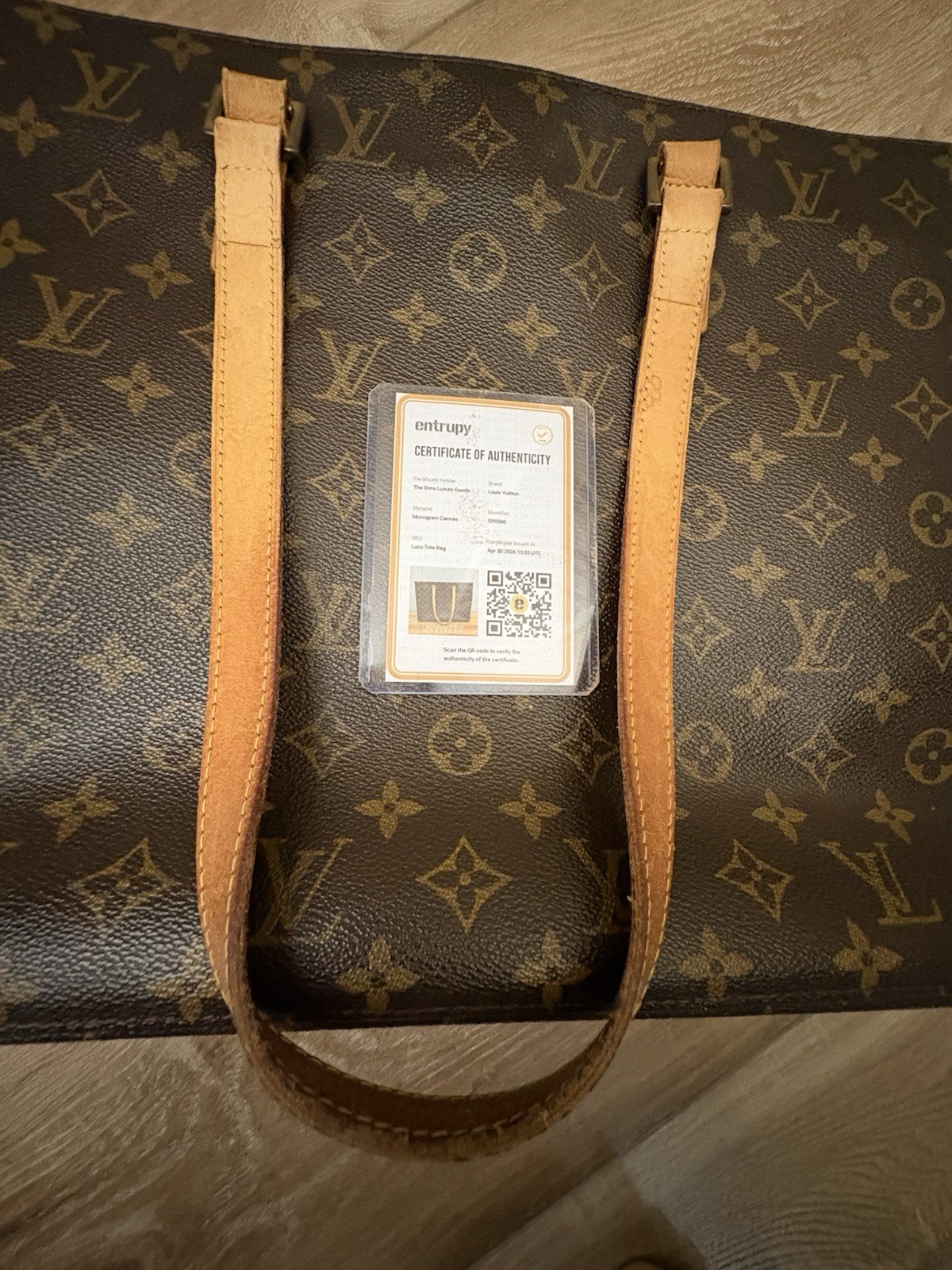 Louis Vuitton M51155 Tote Luco Shoulder Monogram Bag