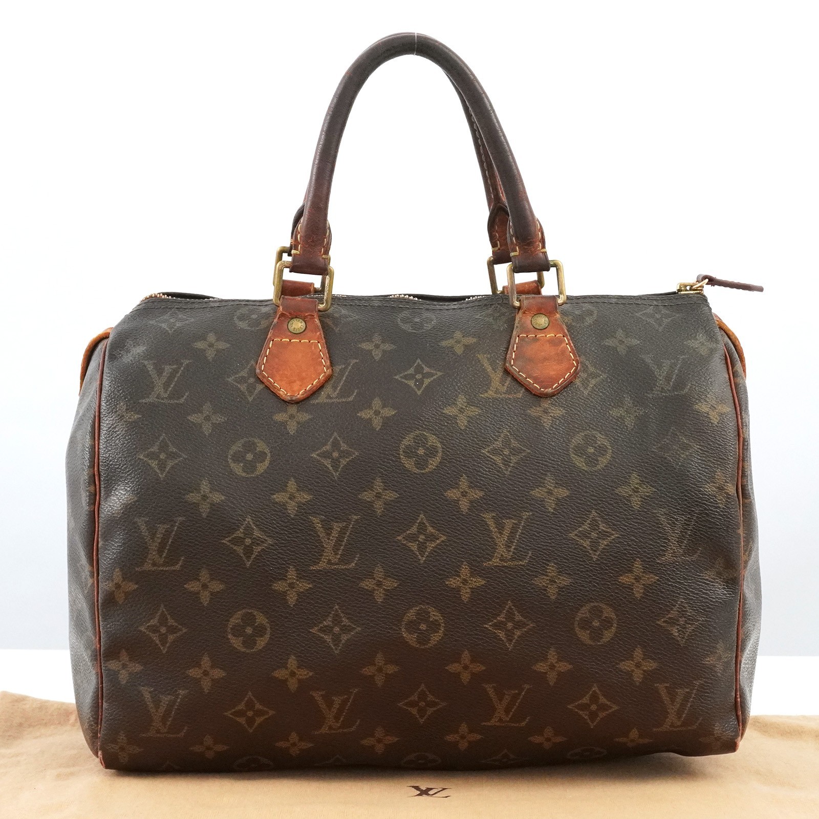 LOUIS VUITTON LV Monogram Speedy 30 M41526 Hand Bag AA0034 Brown Auth #57612A