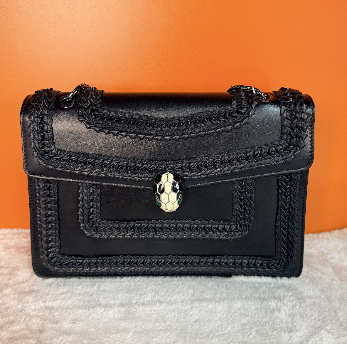 BVLGARI Serpenti Forever Shoulder Bag DX450 @pre-verified by eBay 26.06.18