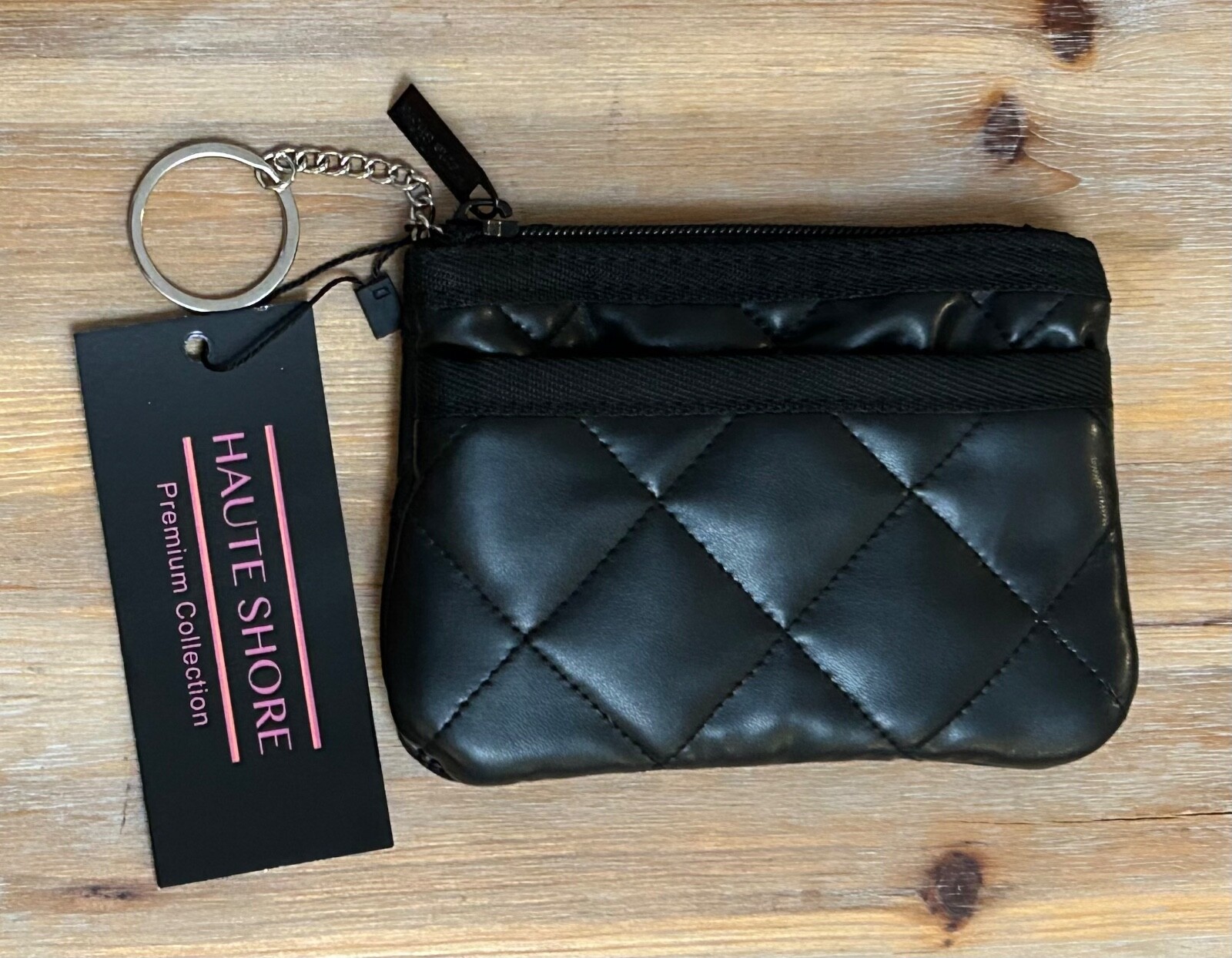 Haute Shore Max Solo Card Case with Key Ring – Vegan Leather – Brand New!