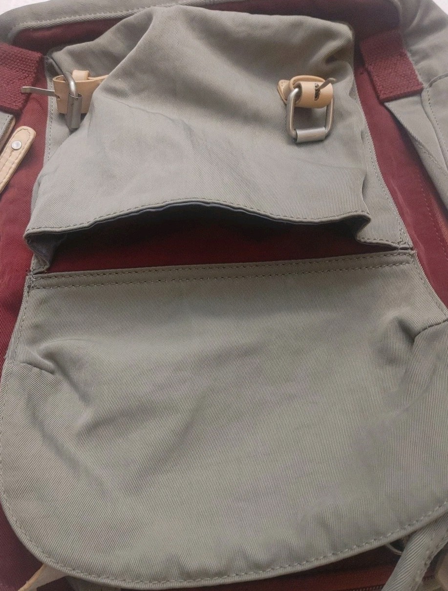 Himawari Outdoor Essential Maroon And Gray Travel Commuter Backpack
