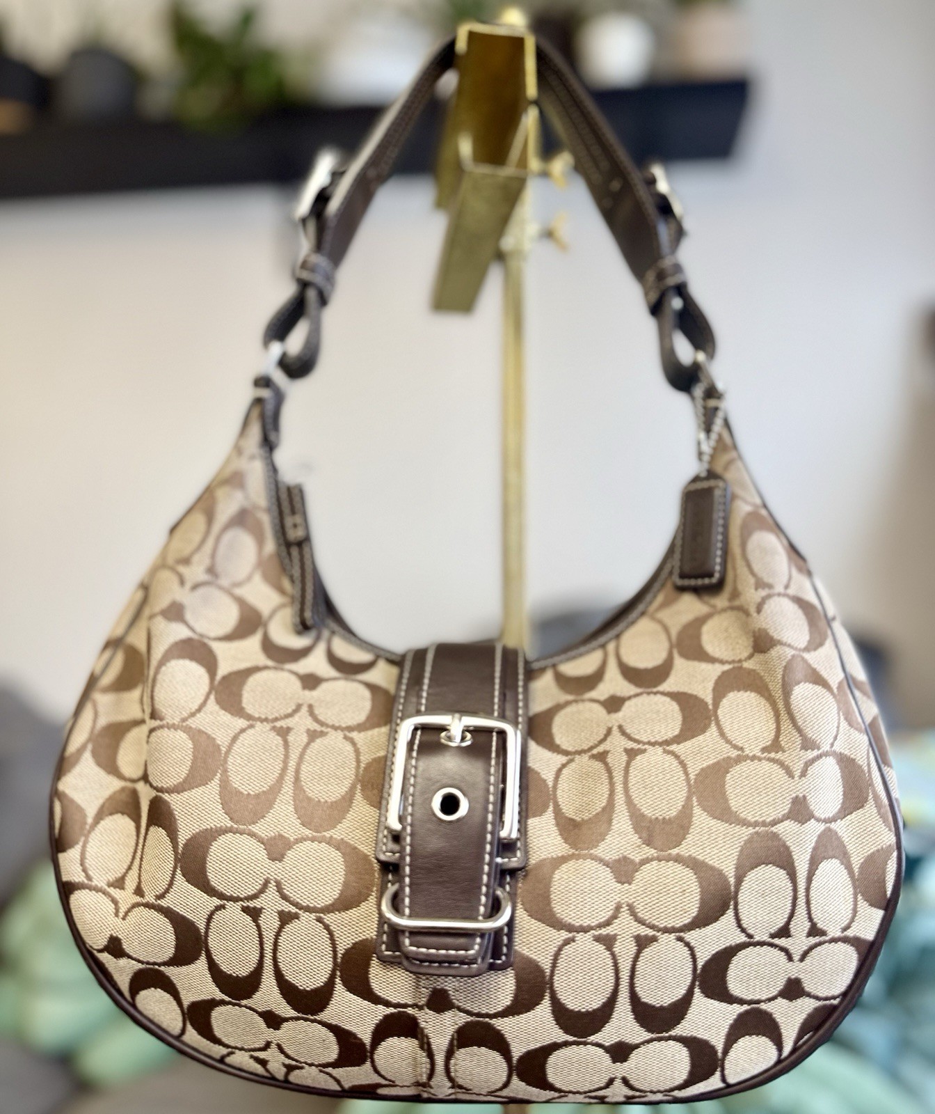 VINTAGE Coach G3J-6363 Crescent Soho Buckle Shoulder Bag