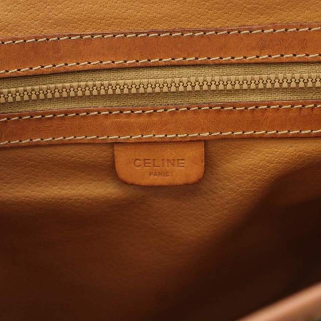 Celine Messenger Bag Shoulder Macadam Pattern PVC Leather Brown M09 YT26 Used 3d