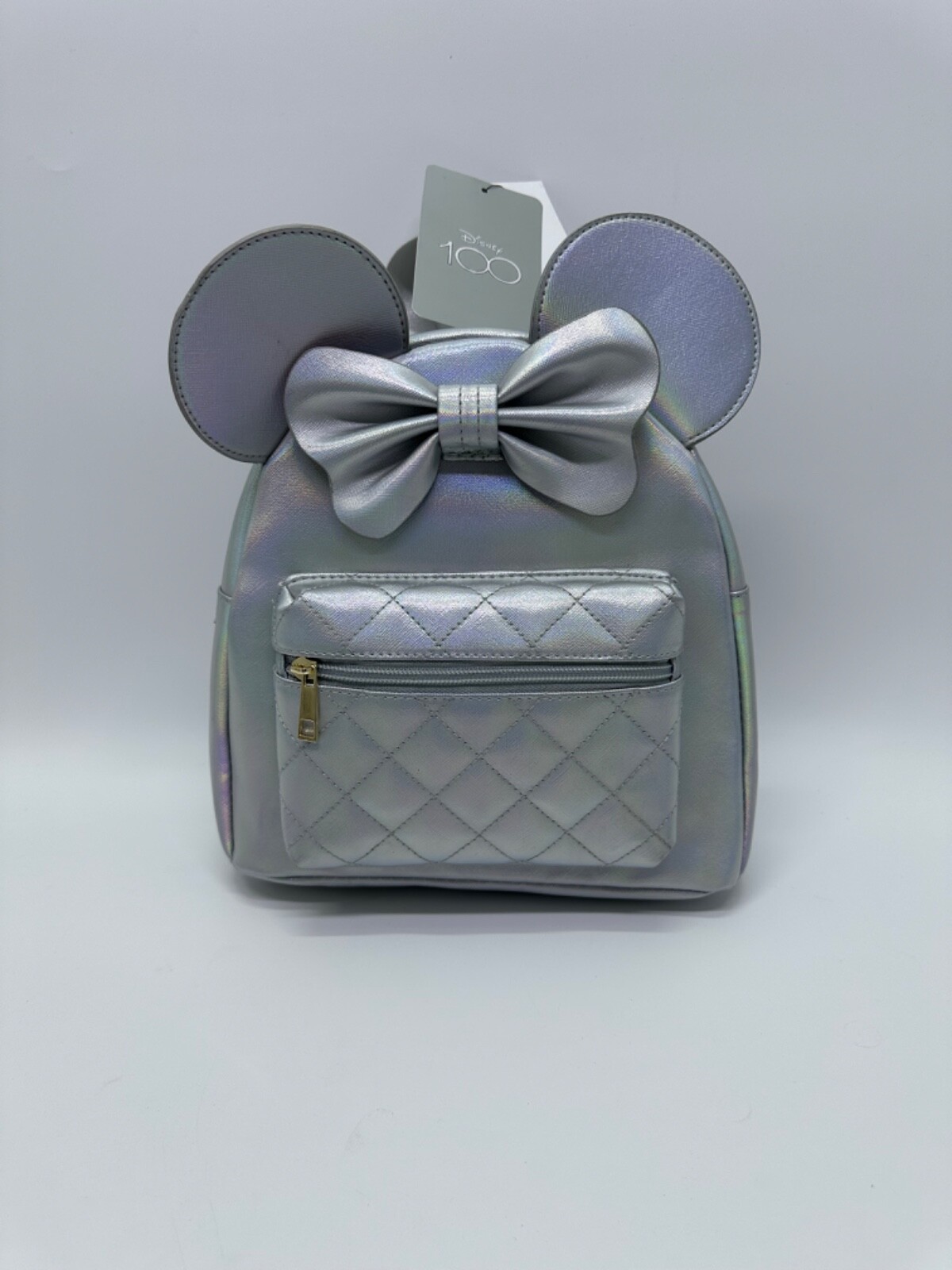 Women’s Disney 100th Minnie Mouse Pearl Iridescent PU Mini Backpack