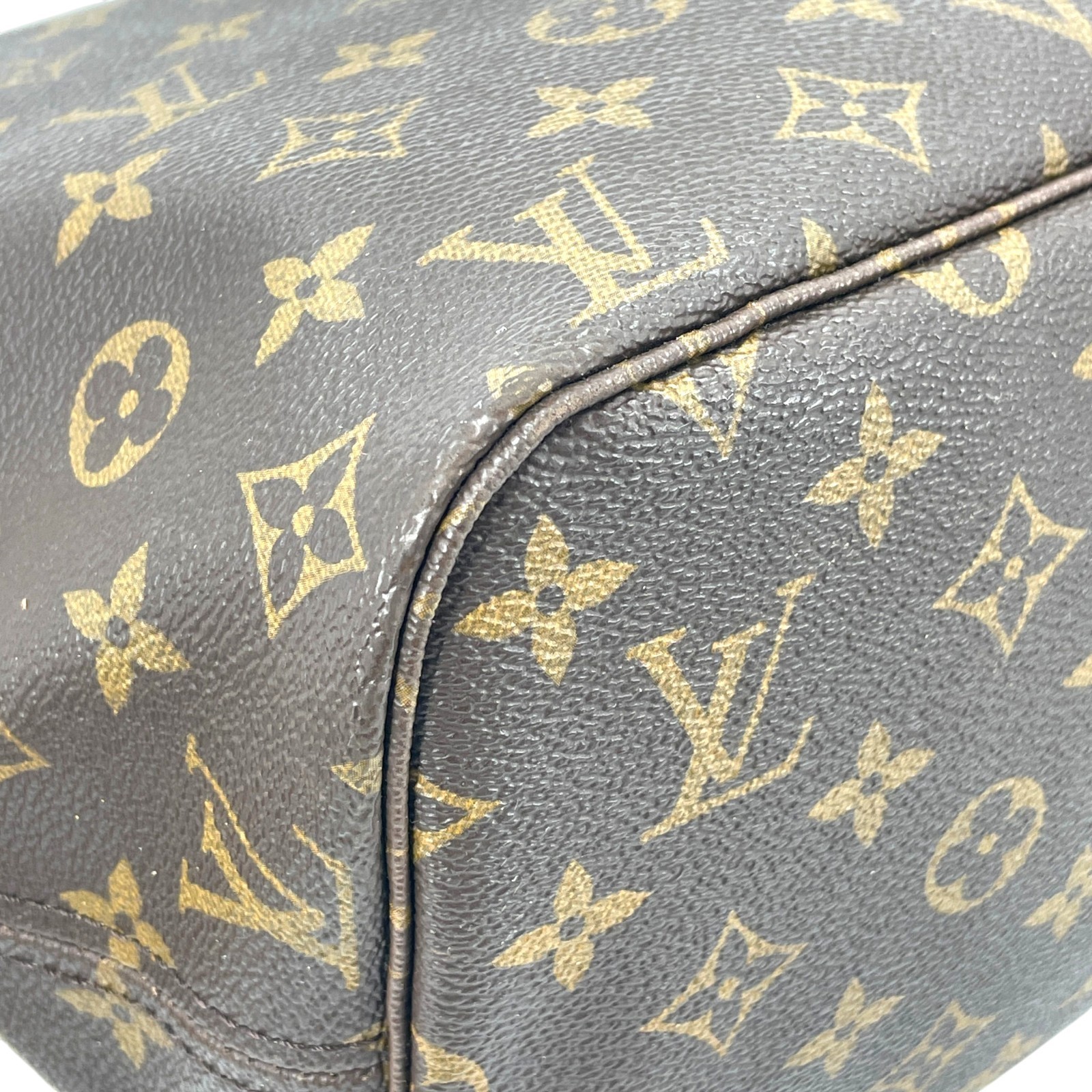 LOUIS VUITTON Neverfull MM Monogram Canvas Brown Women Shoulder Tote Bag M40156