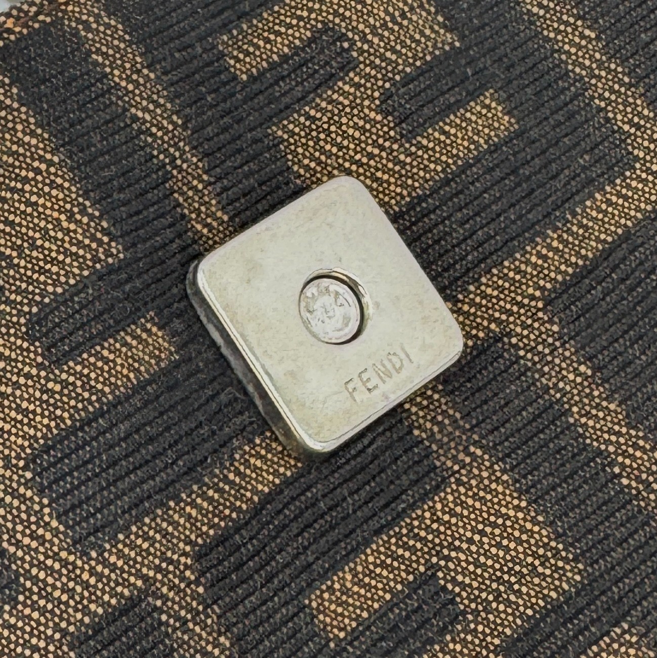FENDI Zucca Baguette Mamma Canvas Bag
