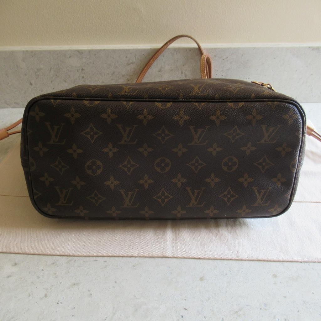 2021 Louis Vuitton Monogram Red Neverfull MM Shoulder Bag + POUCH $2240+TAX