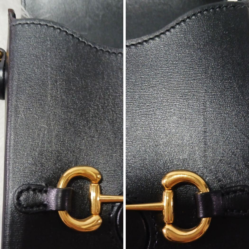 GUCCI Horsebit 1955 Mini Bag Shoulder Bag Gift Present 0607b