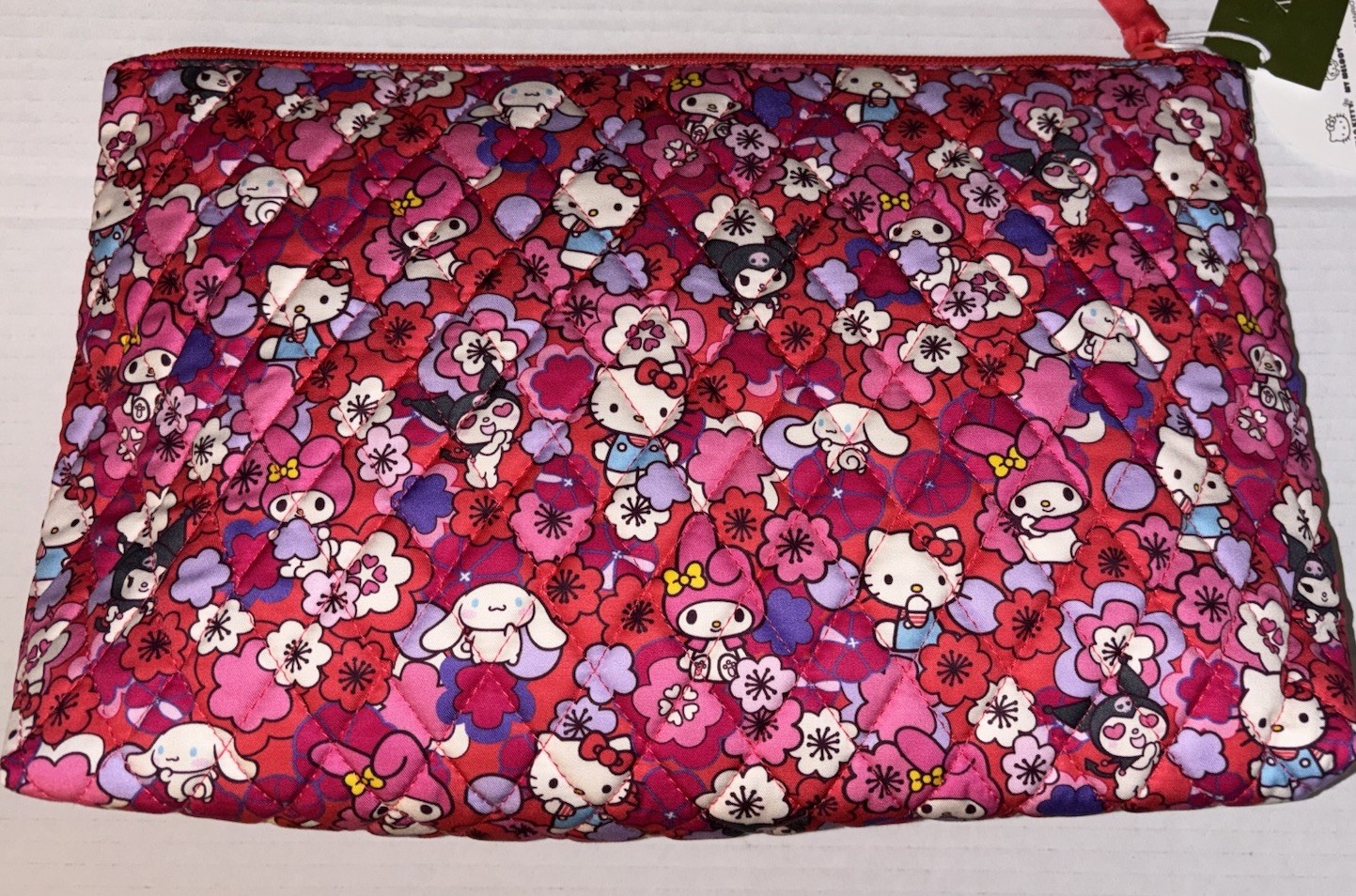 Vera Bradley Hello Kitty & Friends Hello Floral Large Pouch My Melody Cinnamorol