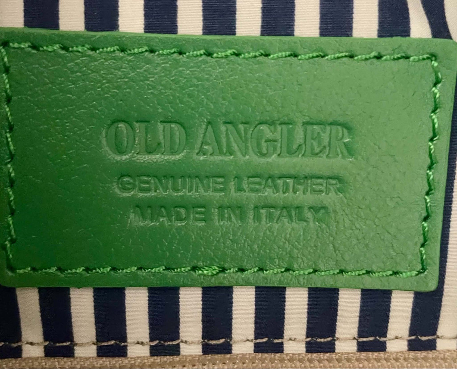 Old Angler Firenze Genuine Leather Handmade travel bag, NWT