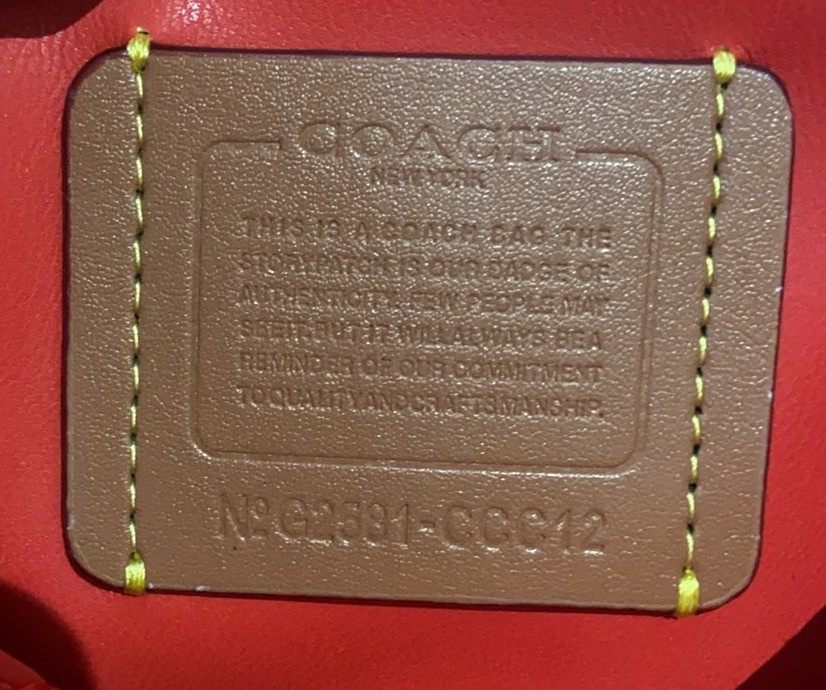 Coach Tabby Top Handle Bag Quilted CCC12 Red