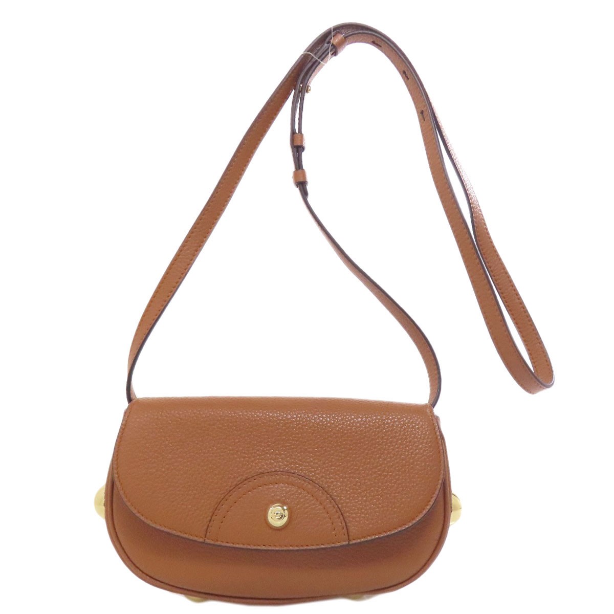 Salvatore Ferragamo Gancini Hardware engraved Shoulder Bag Leather Ladies …