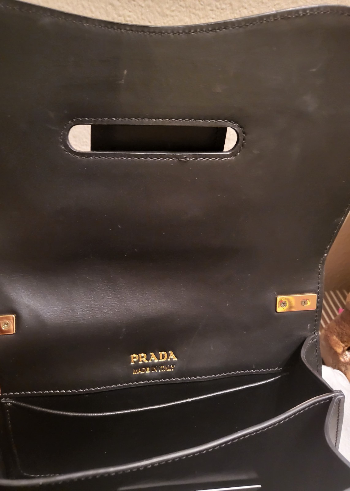 Vintage Prada Sidonie leather Flap CC 2-Way Shoulder Bag