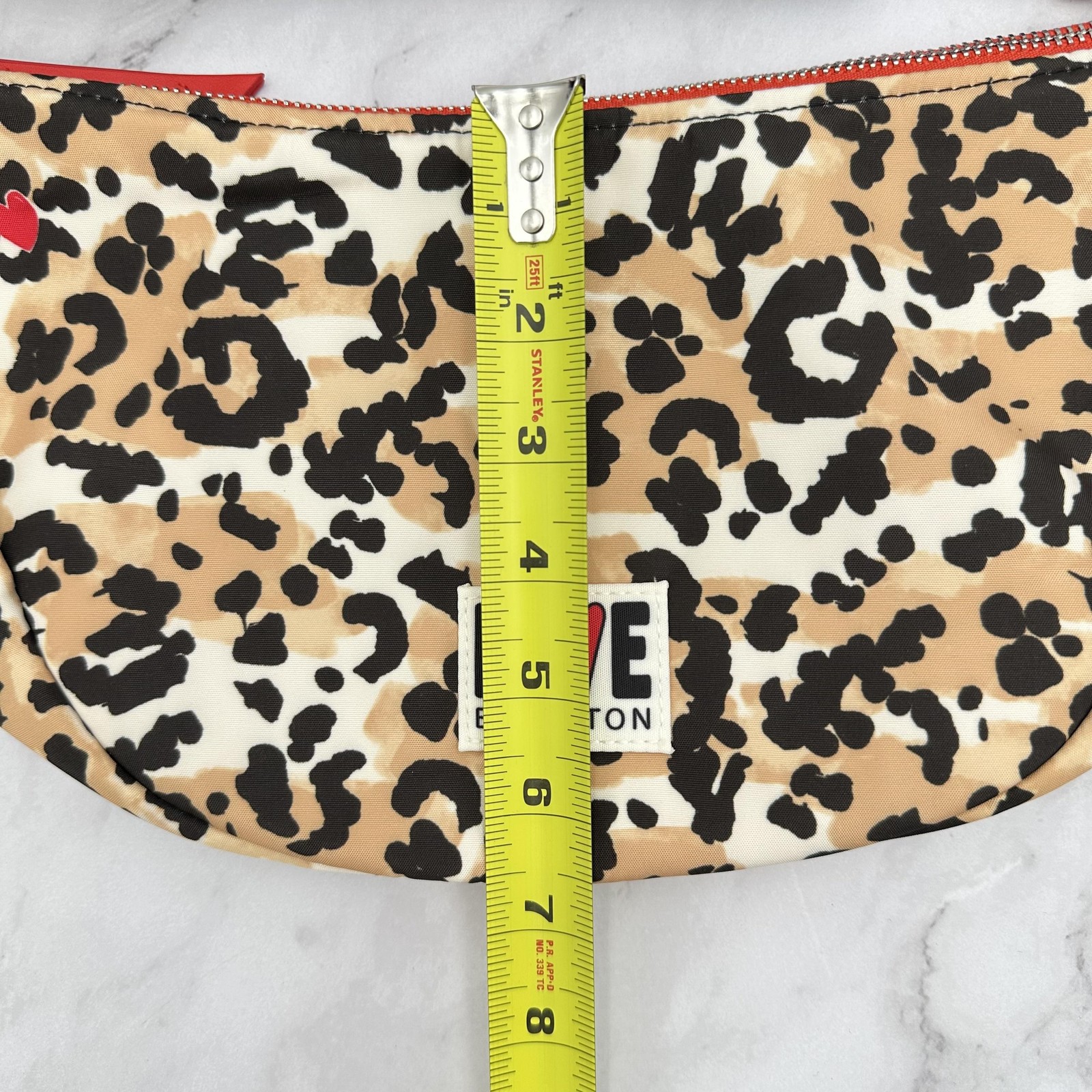 Brighton Spotted Love Swing Bag Womens Medium Brown Leopard Print Crossbody