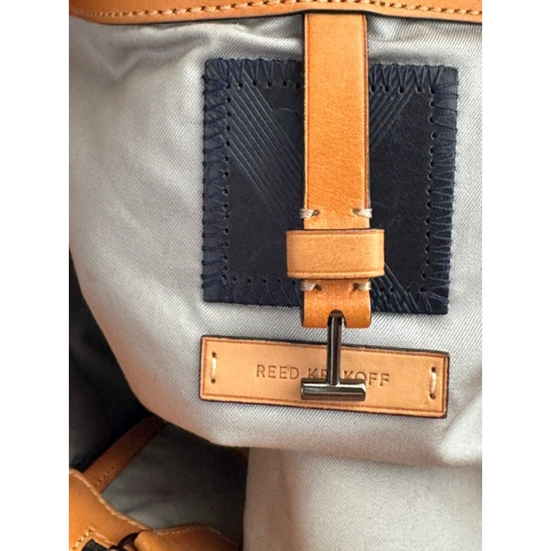 Reed Krakoff Atlantique Large Leather Blue Tote *Authentic
