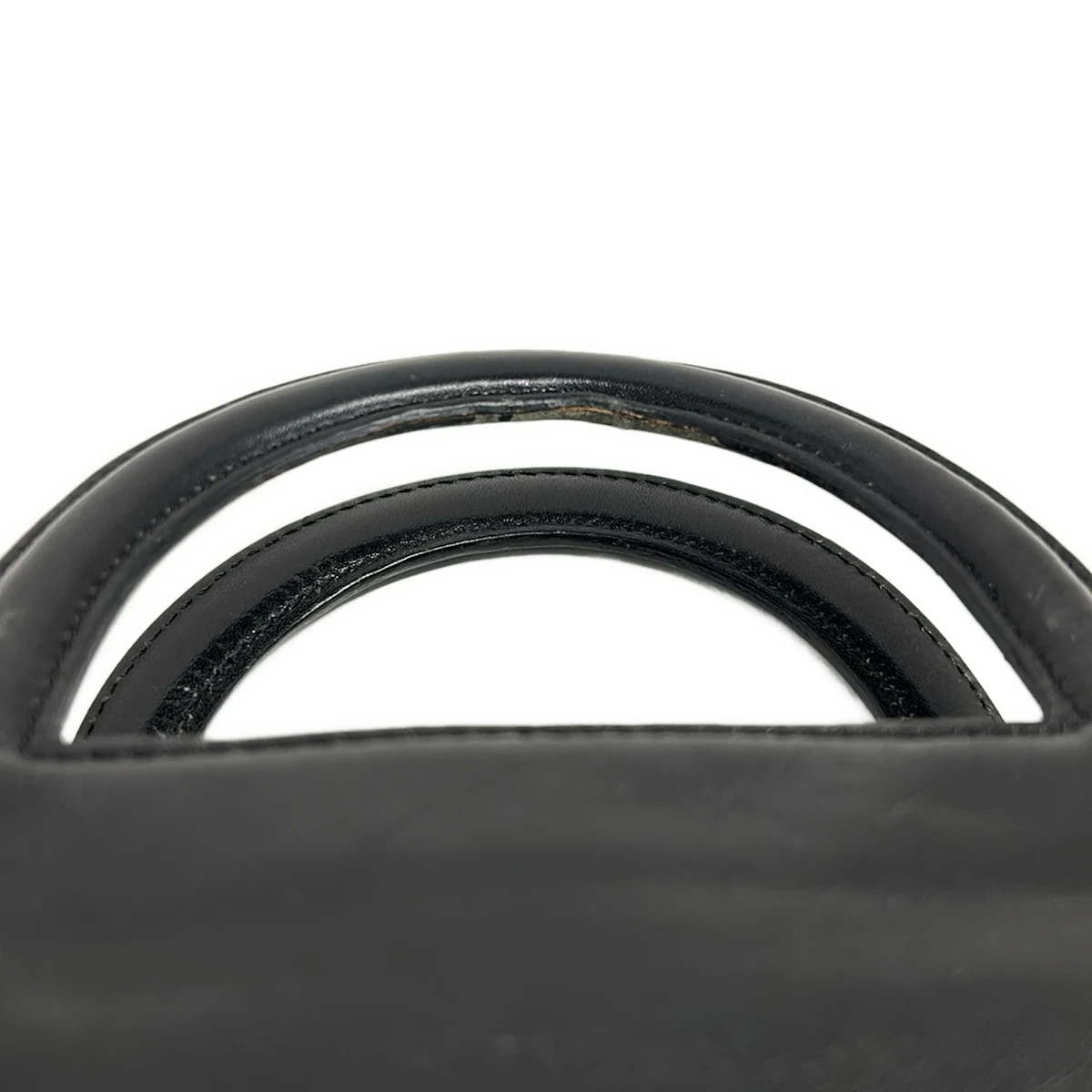 HIROFU Black Leather Tote Bag