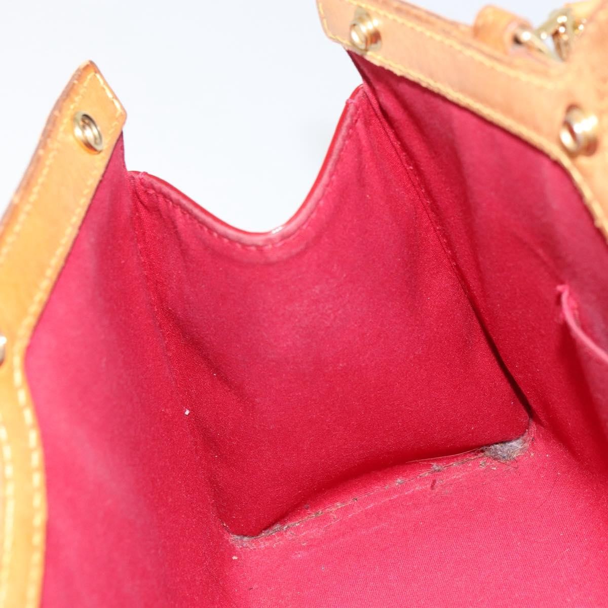 LOUIS VUITTON Vernis Roxbury Drive Bag 2way Pomme D’amour M91987 LV Auth 162085