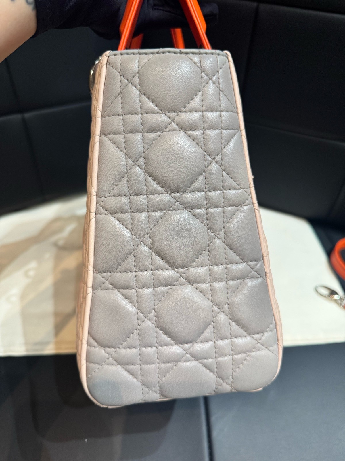 Dior Pre-Owned Authentic Luxury Handbag Colorblock 24×11×20