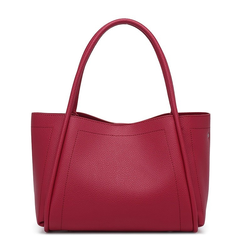 PU Leather Elegant Crossbody Tote Bag For Women Top Handle Shoulder Bag Purse