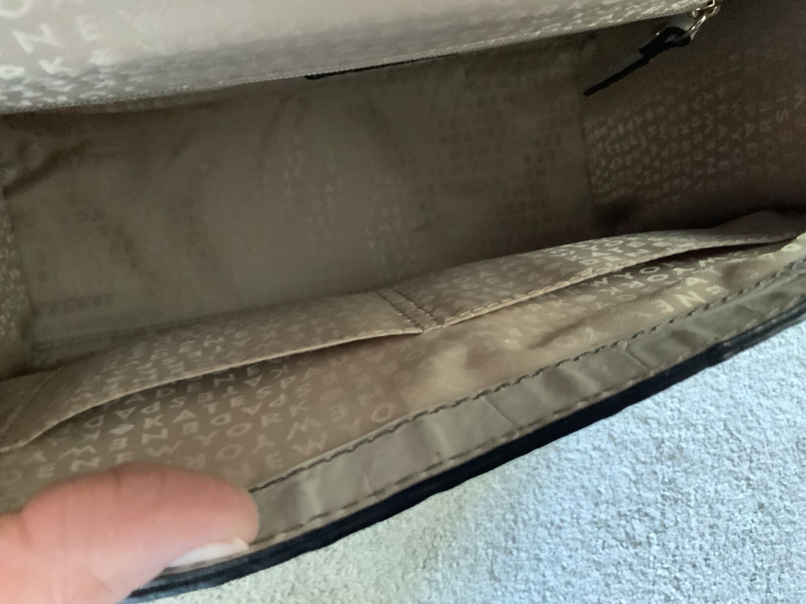 KATE SPADE Satchel Handbag DORIS ORCHARD VALLEY Sidewalk Croc Embossed Leather