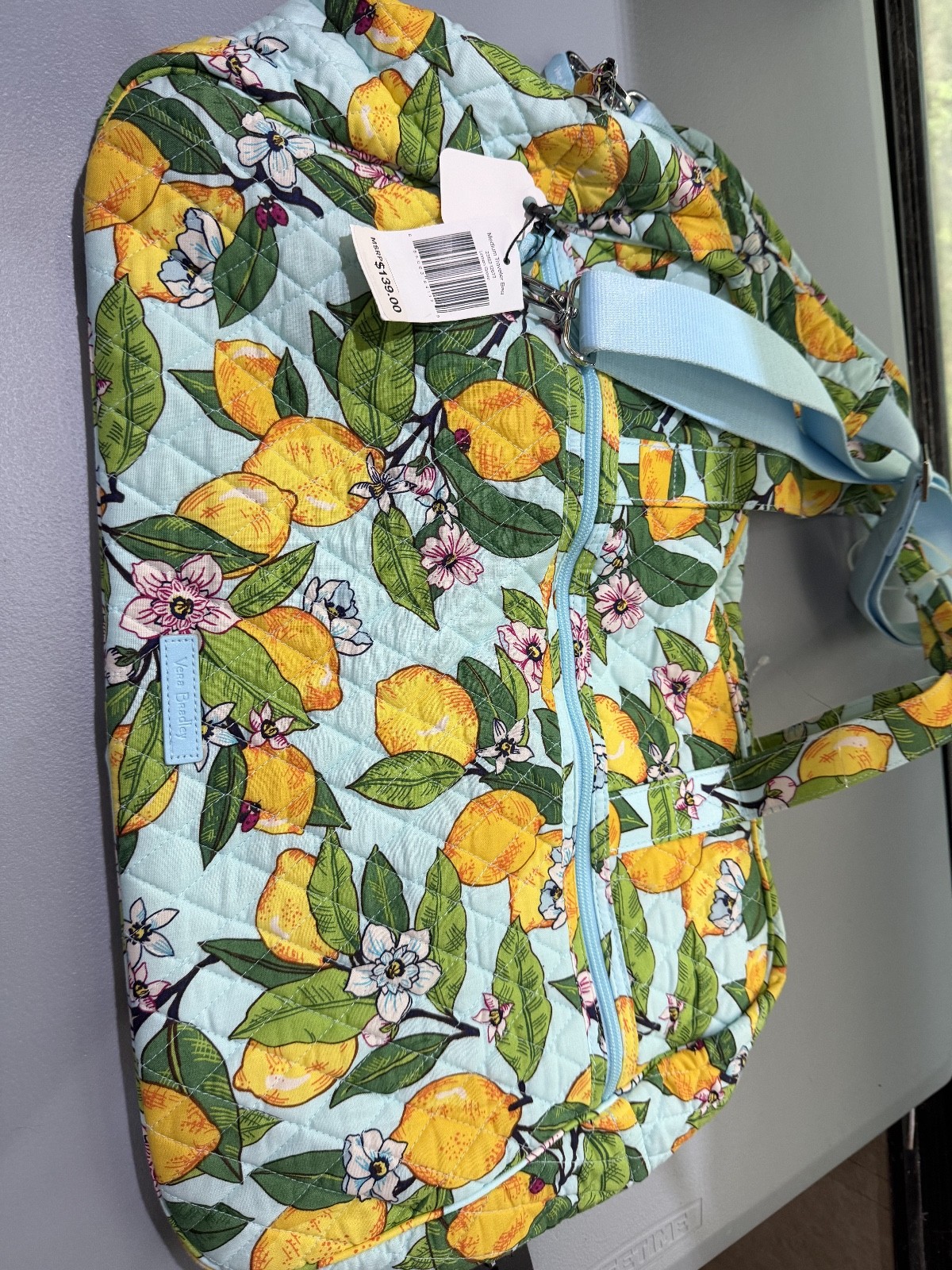 vera bradley lemon grove large duffel