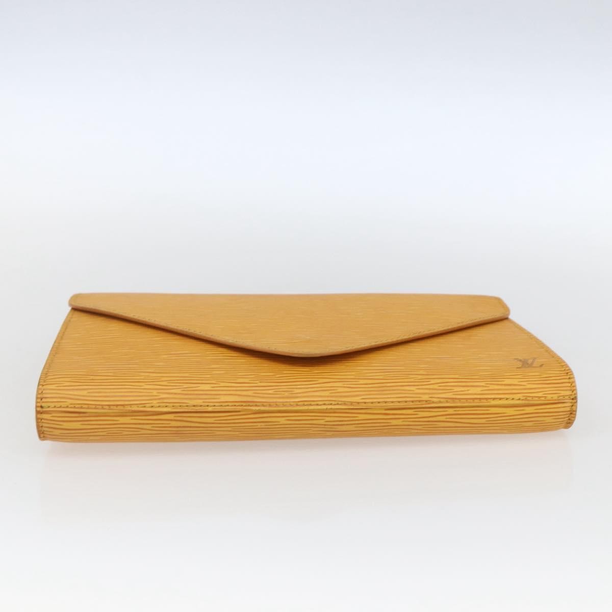LOUIS VUITTON Epi Art Deco Clutch Bag Yellow M52639 LV Auth 168163