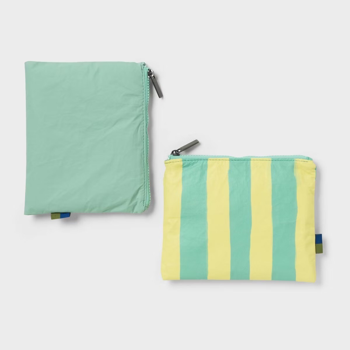 2pk Water Resistant Pouch Packing Bag – Open Story™ – Green/Yellow Stripe