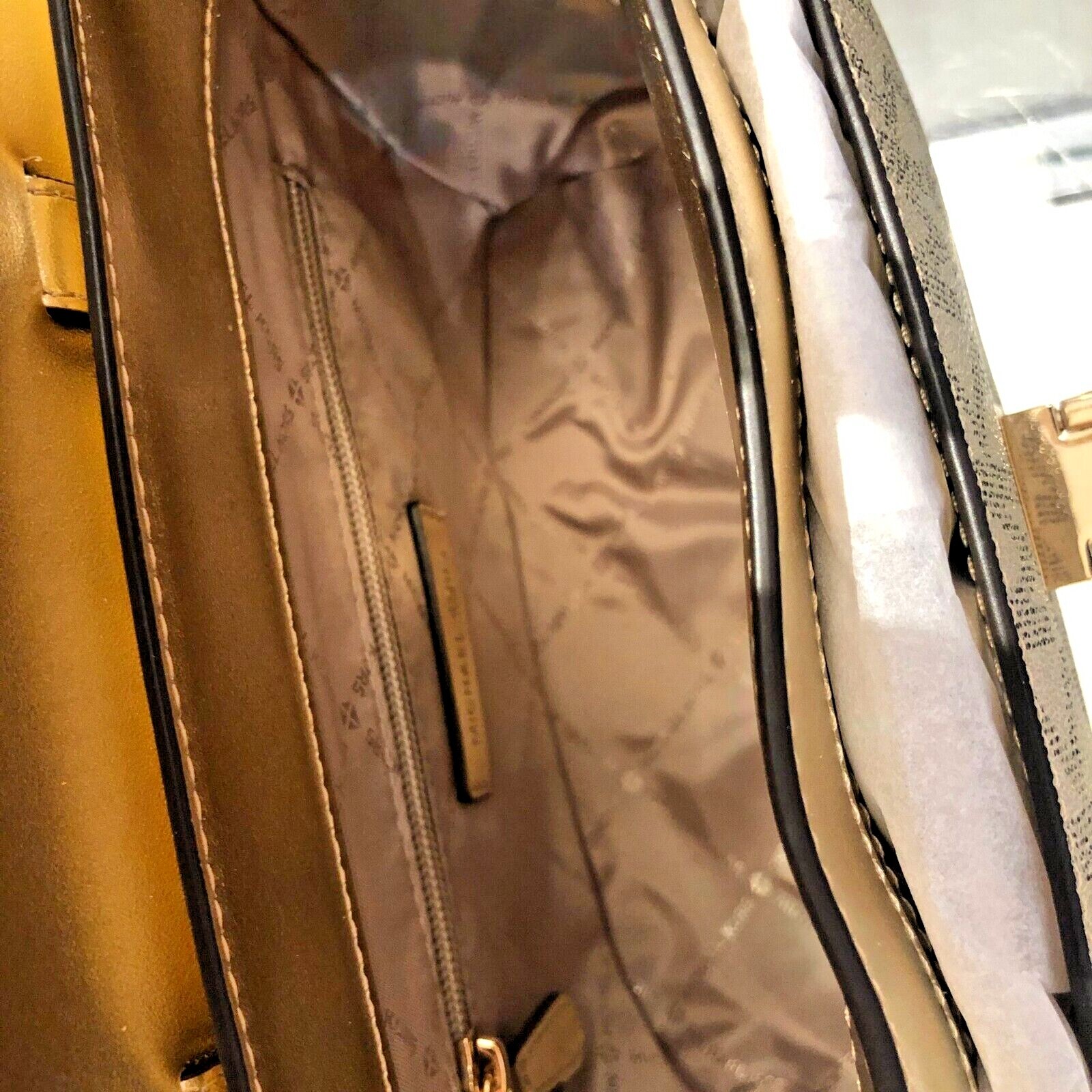 Michael Kors Manhattan Medium Leather or PVC Satchel Crossbody Handbag Purse Bag